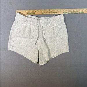 Ododos French Terry Summer Lounge Beach Shorts Women M Gray Wash Cotton Blend